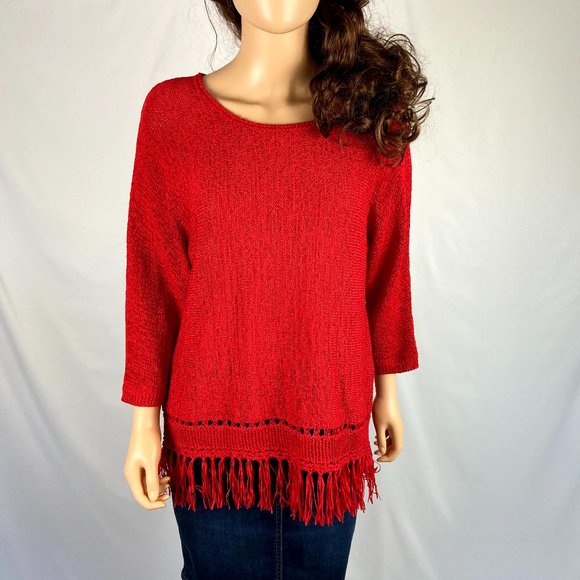 Chico's Sweaters - SALE 🌻 Chicos Easywear Red Blouse Size 16